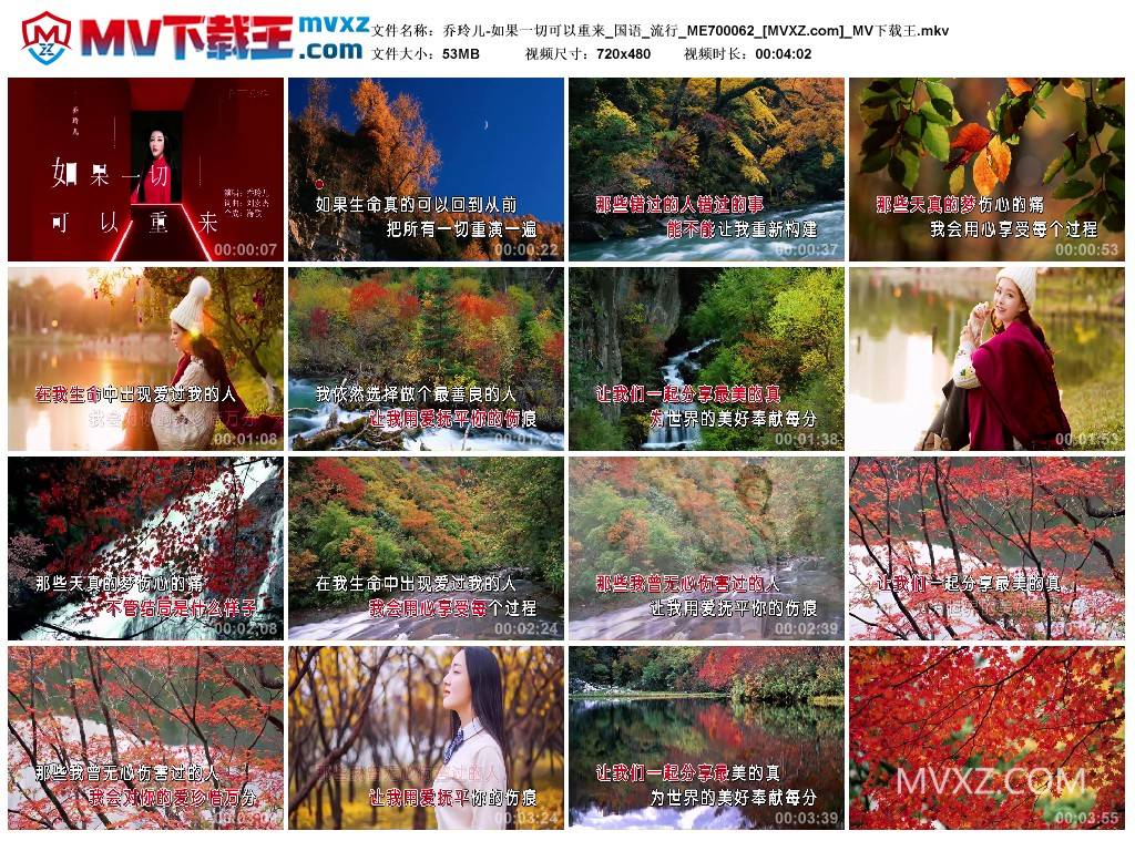 乔玲儿-如果一切可以重来_国语_流行_ME700062